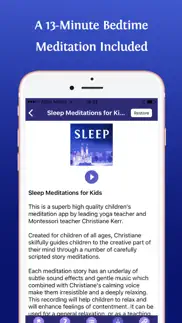 sleep meditations for kids iphone screenshot 2