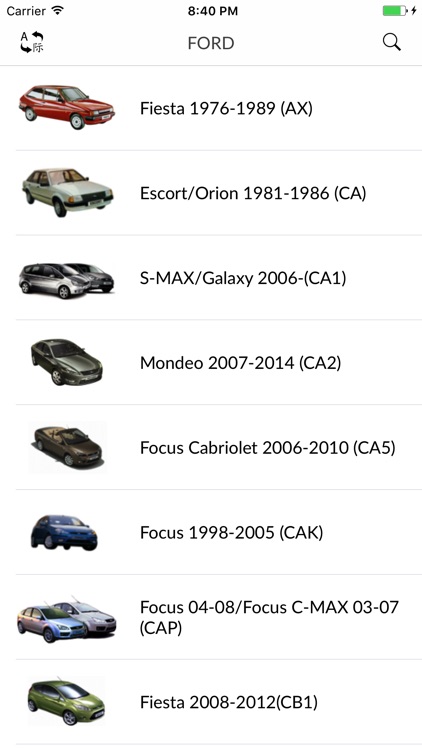 Car parts for Ford