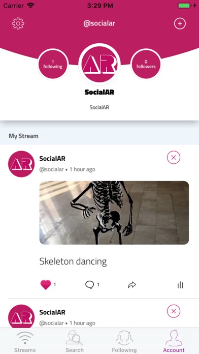 SocialAR App screenshot 2