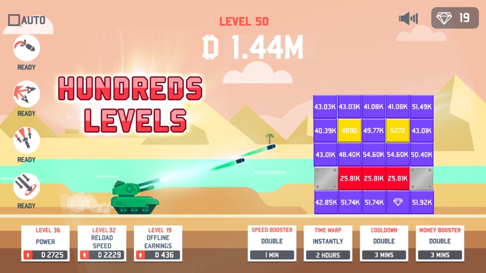 #4. Idle Tank vs. Blocks (iOS) 由: LIHUHU PTE. LTD.