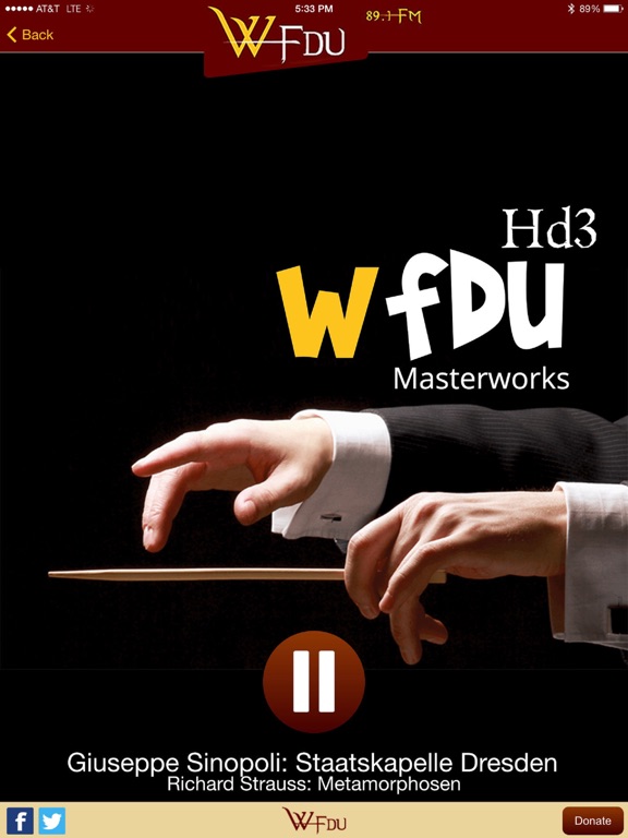 WFDU Radio iPad screenshot 4 - Music app