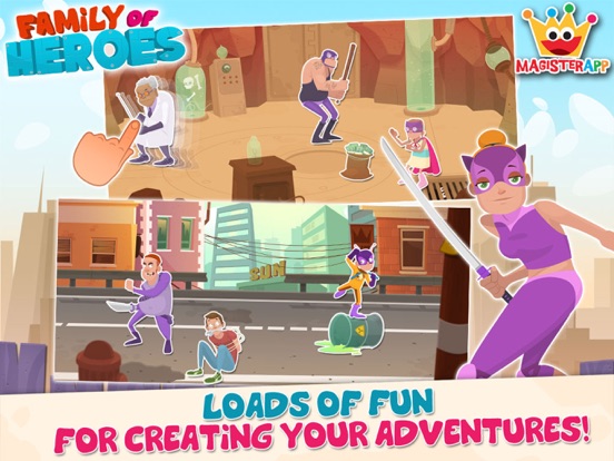 Family of Heroes for Kids iPad app afbeelding 5