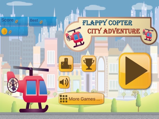 Screenshot #4 pour Flappy Copter - City Adventure