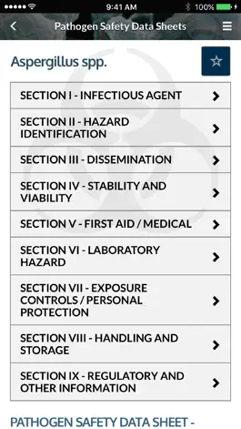 Game screenshot Pathogen Safety Data Sheets apk