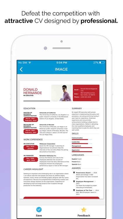 Quick Resume Builder, CV Maker screenshot-5