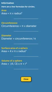 circle calculator radius area iphone screenshot 3