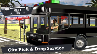 Police Bus Staff Duty Transport 3D screenshot 2