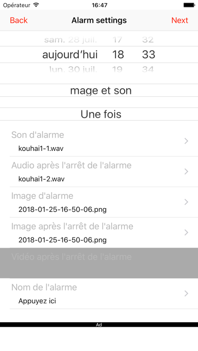Screenshot #2 pour Alarme vocale [Alarm Voice]