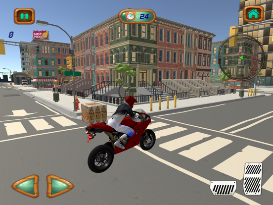 Screenshot #6 pour City Pizza Delivery Bike Rider