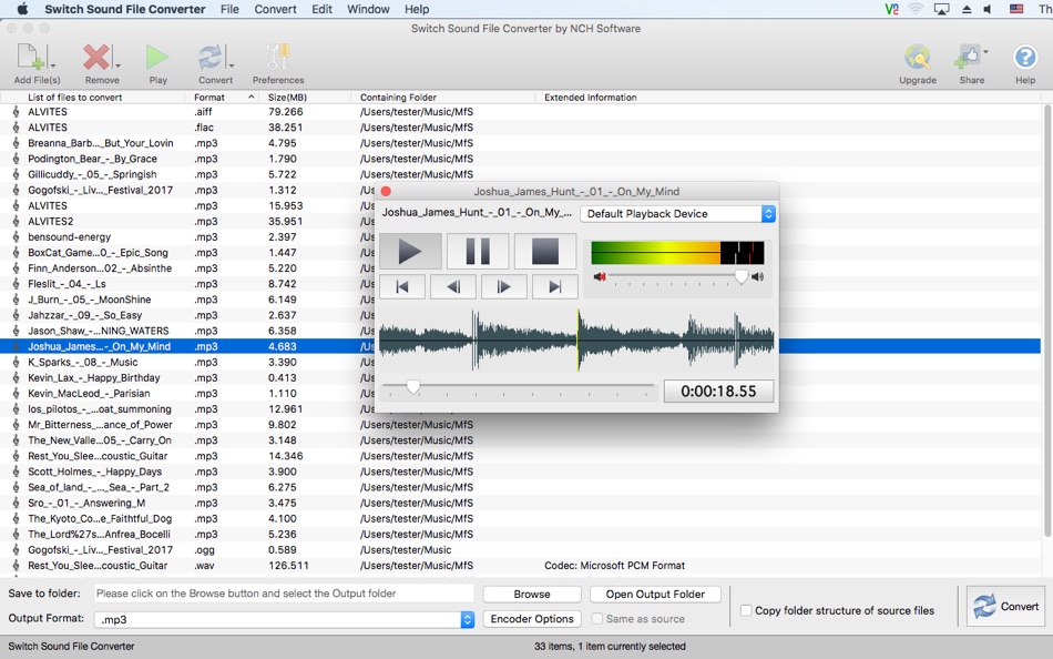 #2. Switch Audio File Converter (macOS) 由: NCH Software