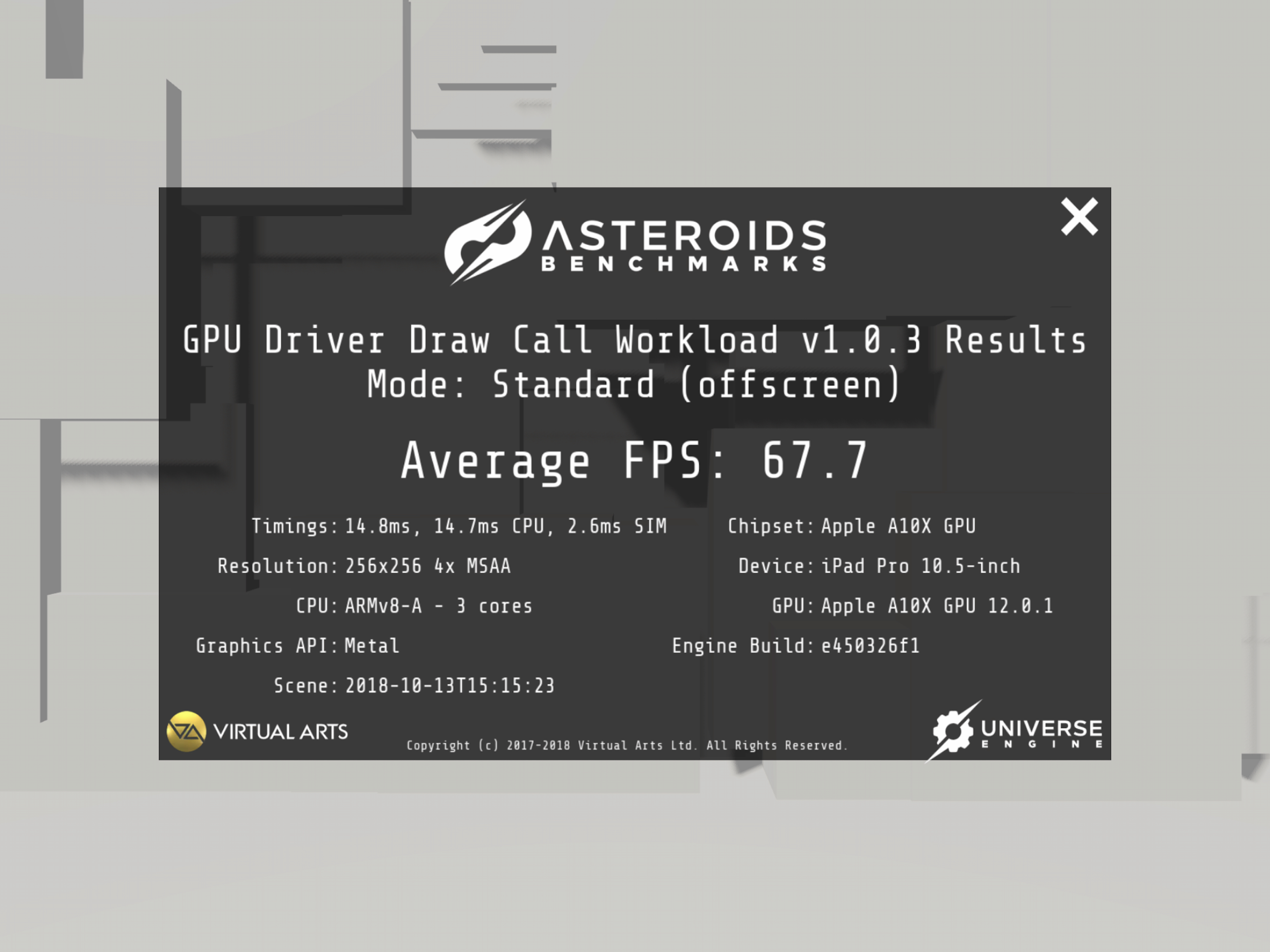 Meteor Shower Benchmark