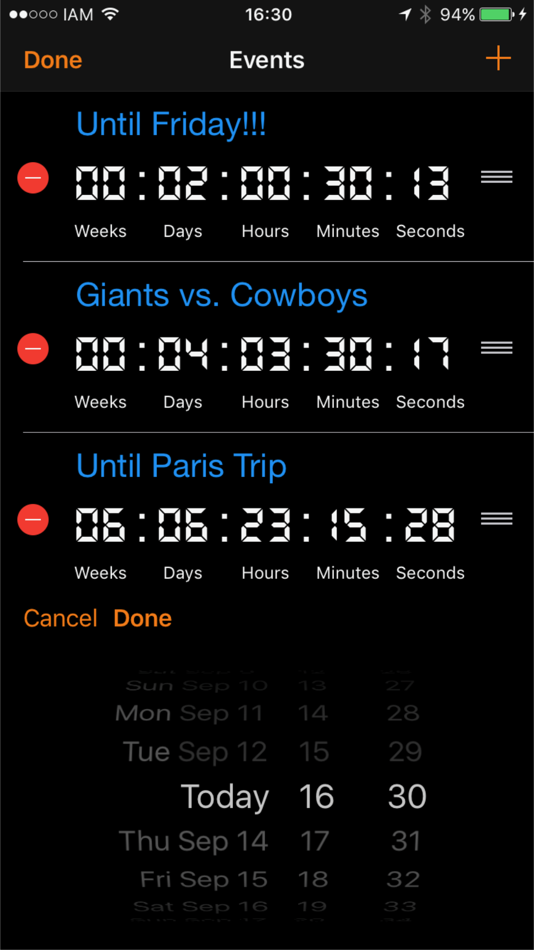#2. Simple Event Countdown Timer (iOS) By: Ed Manning