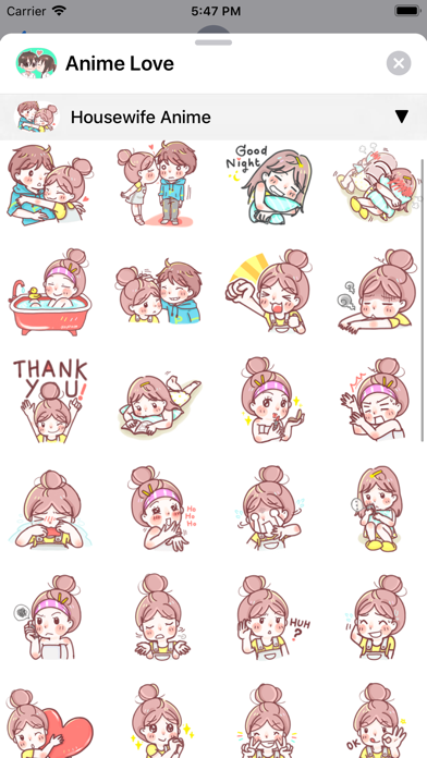 Anime Love Sticker screenshot 3