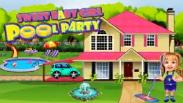 Game screenshot Милая малыш девушка Бассейн mod apk