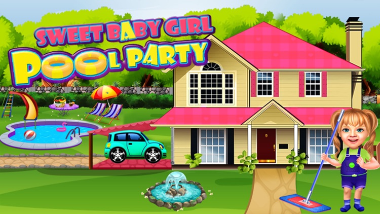 Sweet Baby Girl Pool Party