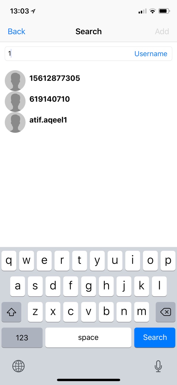 iPhone screenshot