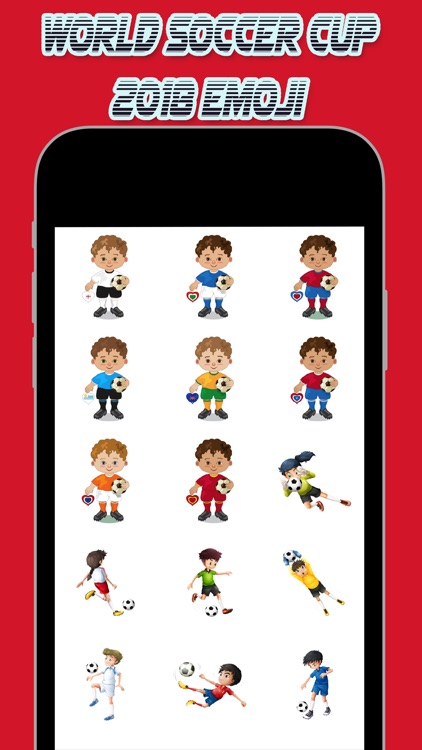 World Soccer Cup 2018 Emoji