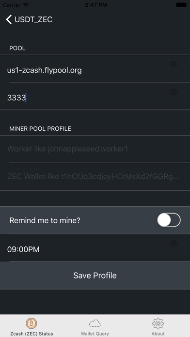 ZCash Miner (ZEC) - CPU Miner screenshot 3