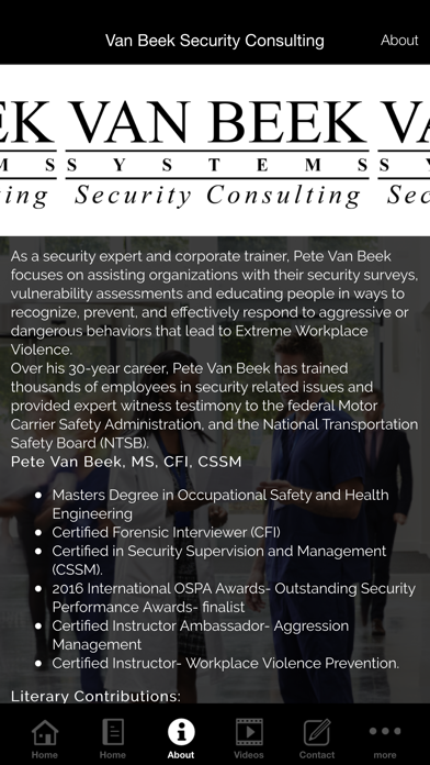 Van Beek Security Consulting screenshot 2