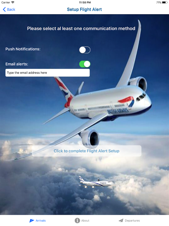 Screenshot #6 pour Heathrow Flight Status Alerts
