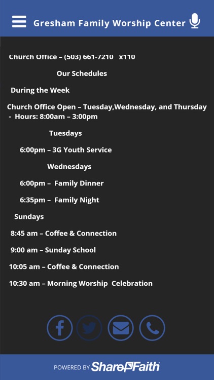 Gresham Family Worship Center