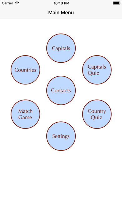 Screenshot #1 pour World Capitals Memorizer