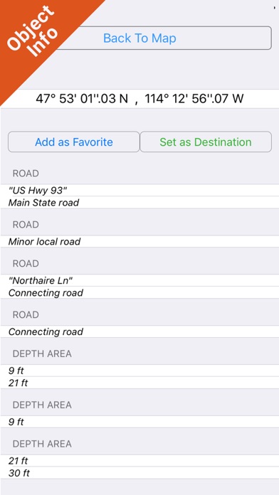 Flathead lake Montana charts HD GPS fishing maps screenshot 2