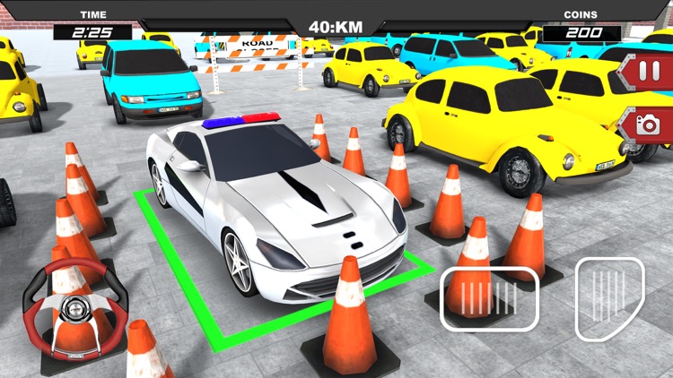 Police Car Parking Simulator: Driving School Game
