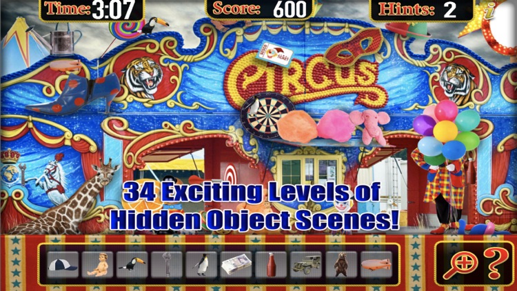 Hidden Object Carnival Circus