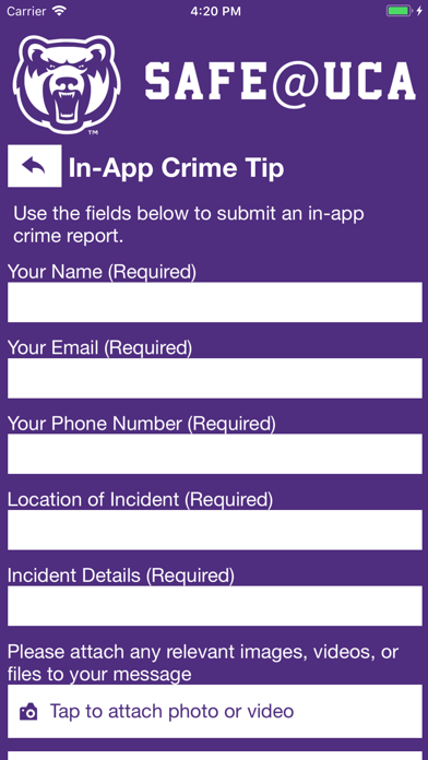 Screenshot 4 of Safe@UCA App