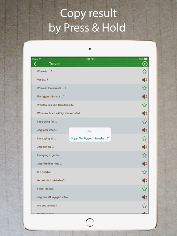 Screenshot #6 pour Learn Swedish Phrasebook Pro