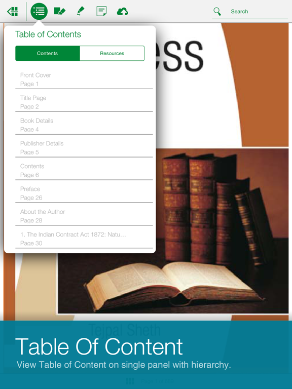 eLibrary Access iPad screenshot 4 - Book app