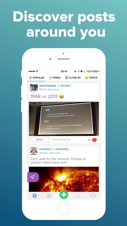 Hoodchat - local chat & newsfeed