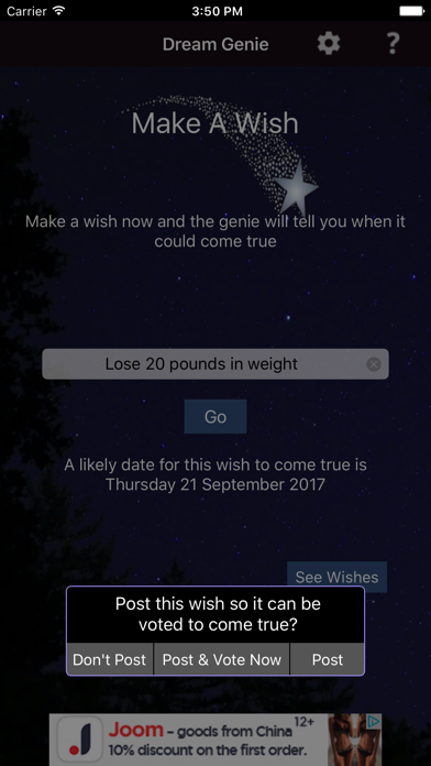Make A Wish Come True Genie Screenshot 3 - AppWisp.com Make A Wish Come True Genie Screenshot 3 - AppWisp.com