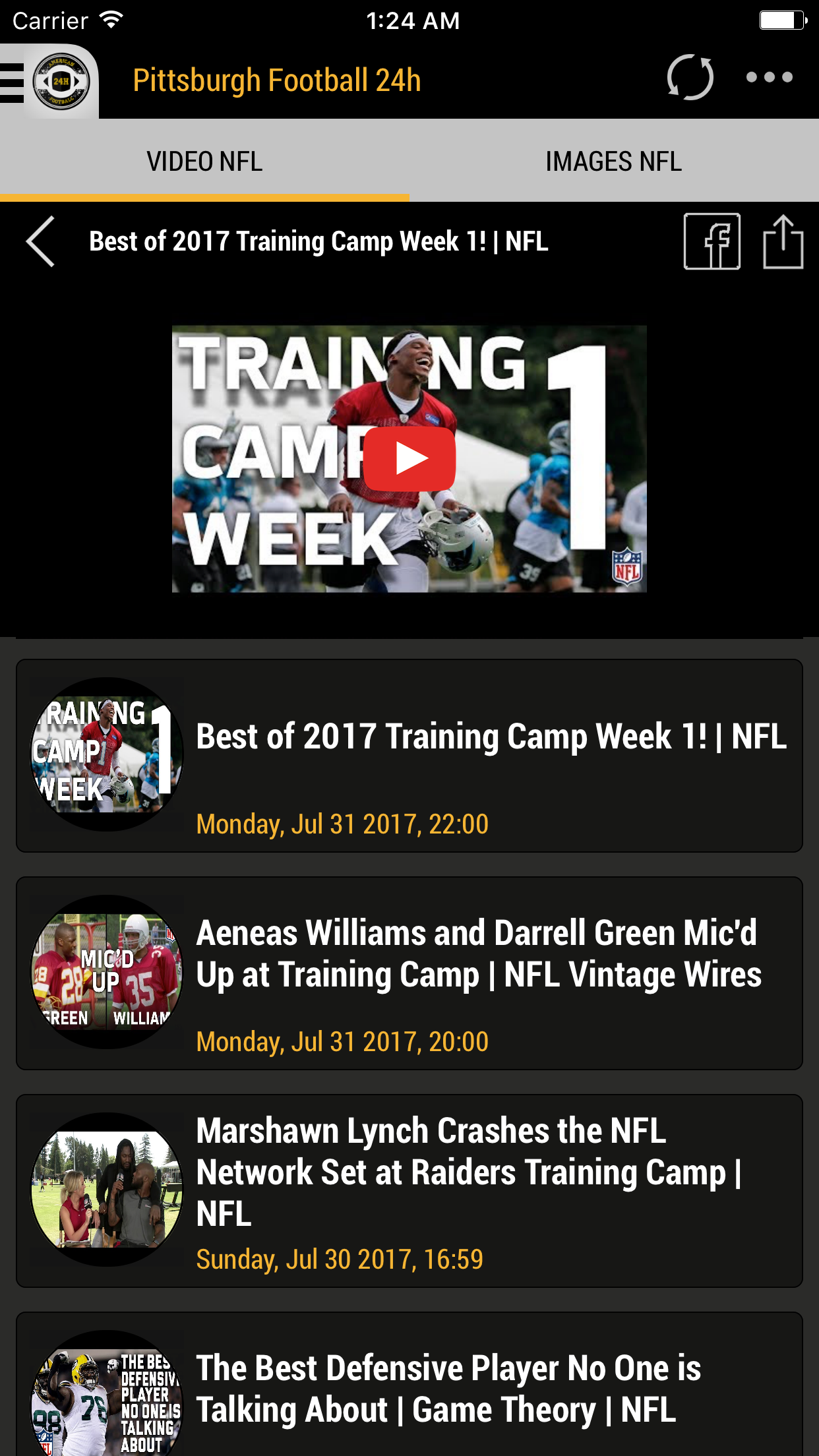 24h News for Pittsburgh Steelers screenshot 3