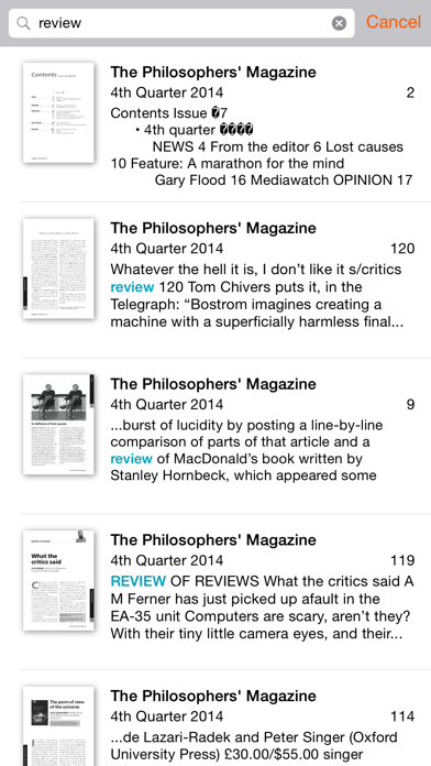 The Philosophers' Magazine Screenshot