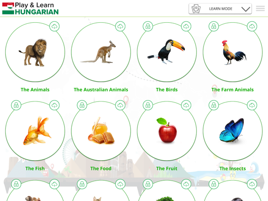 Play and Learn HUNGARIAN iPad screenshot
