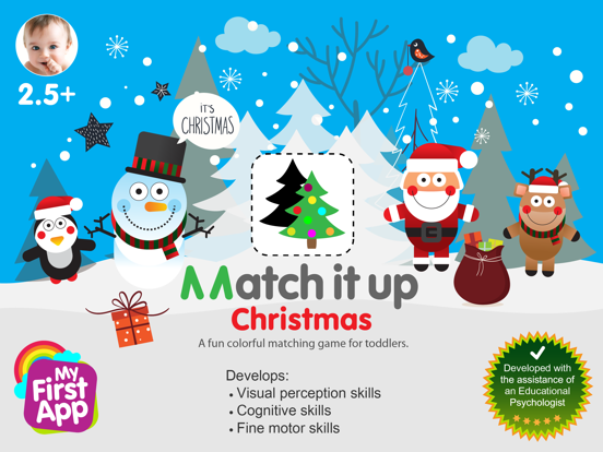 Match It Up Christmas Full.Ver iPad screenshot 1 - Education app
