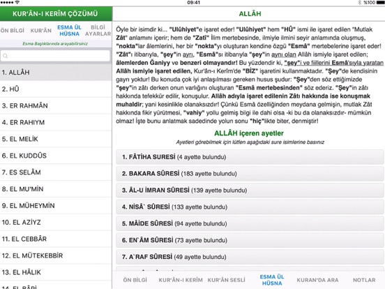 Kur'an Çözümü iPad screenshot 5 - Book app