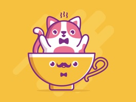 Download Fat Cat Emojis and enjoy messaging