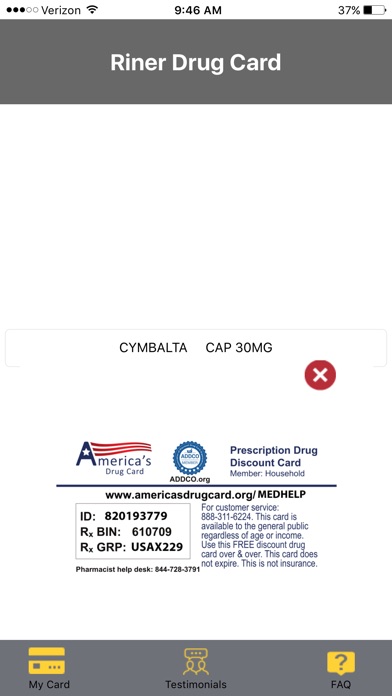 Riner Drug Card screenshot 2