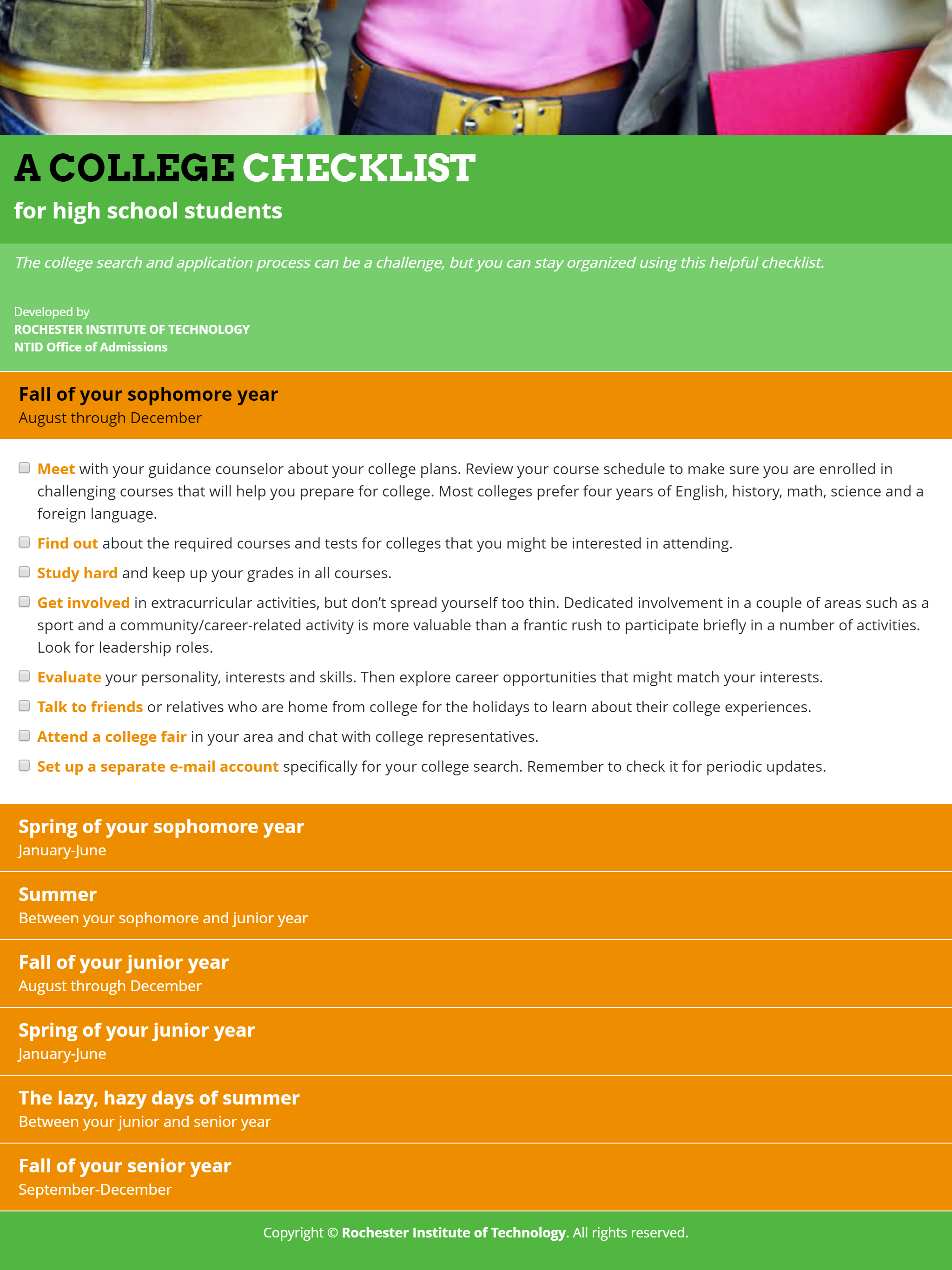 College Checklist