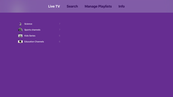 Screenshot #3 pour SageIPTV for tvOS