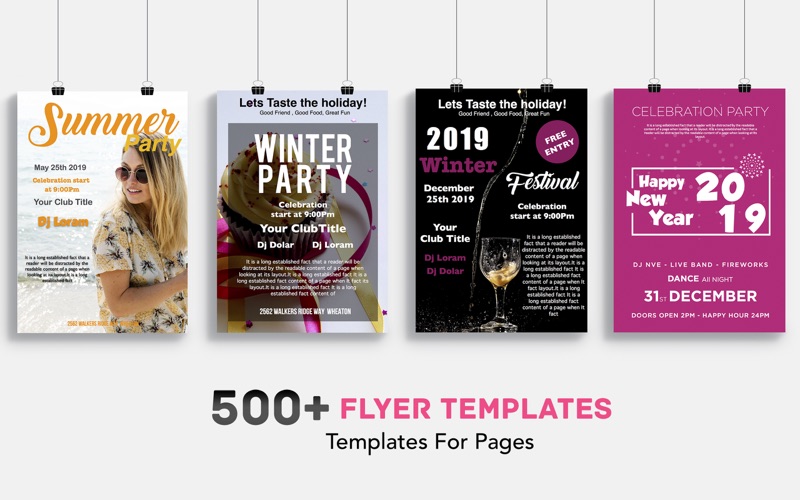 flyer templates & design by ca iphone screenshot 1