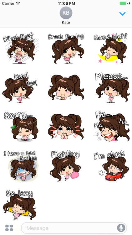 Paige The Lively Girl English Stickers