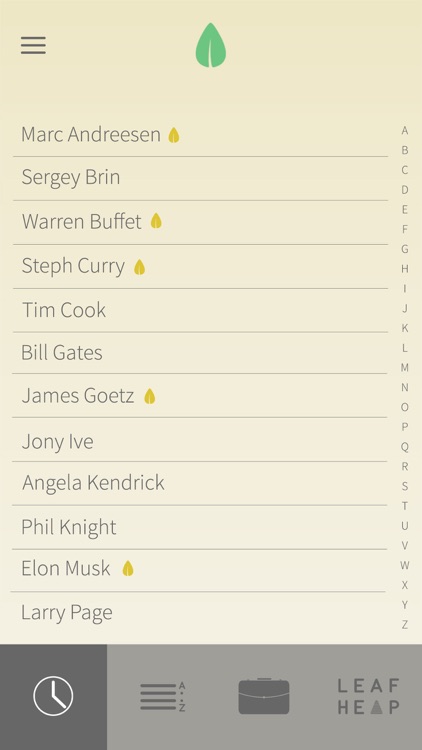 LEAF - the last business card