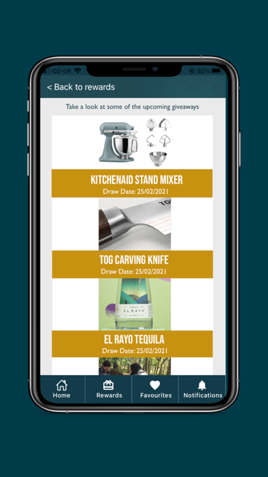 Hospitality Rewards Screenshot