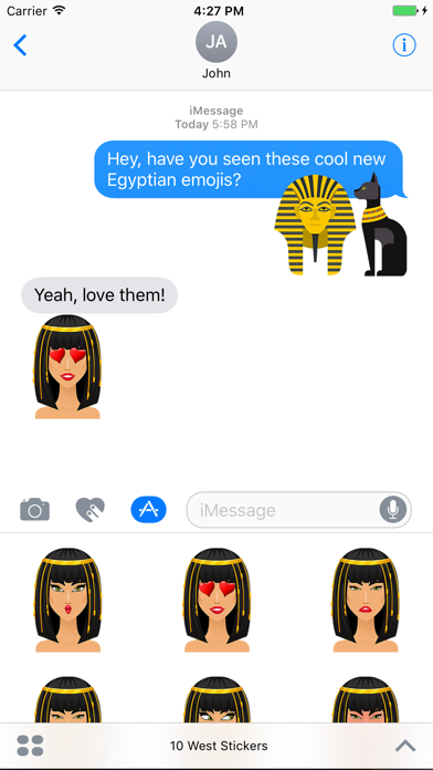 Egyptian Emoji Stickers Screenshot 4 - AppWisp.com Egyptian Emoji Stickers Screenshot 4 - AppWisp.com