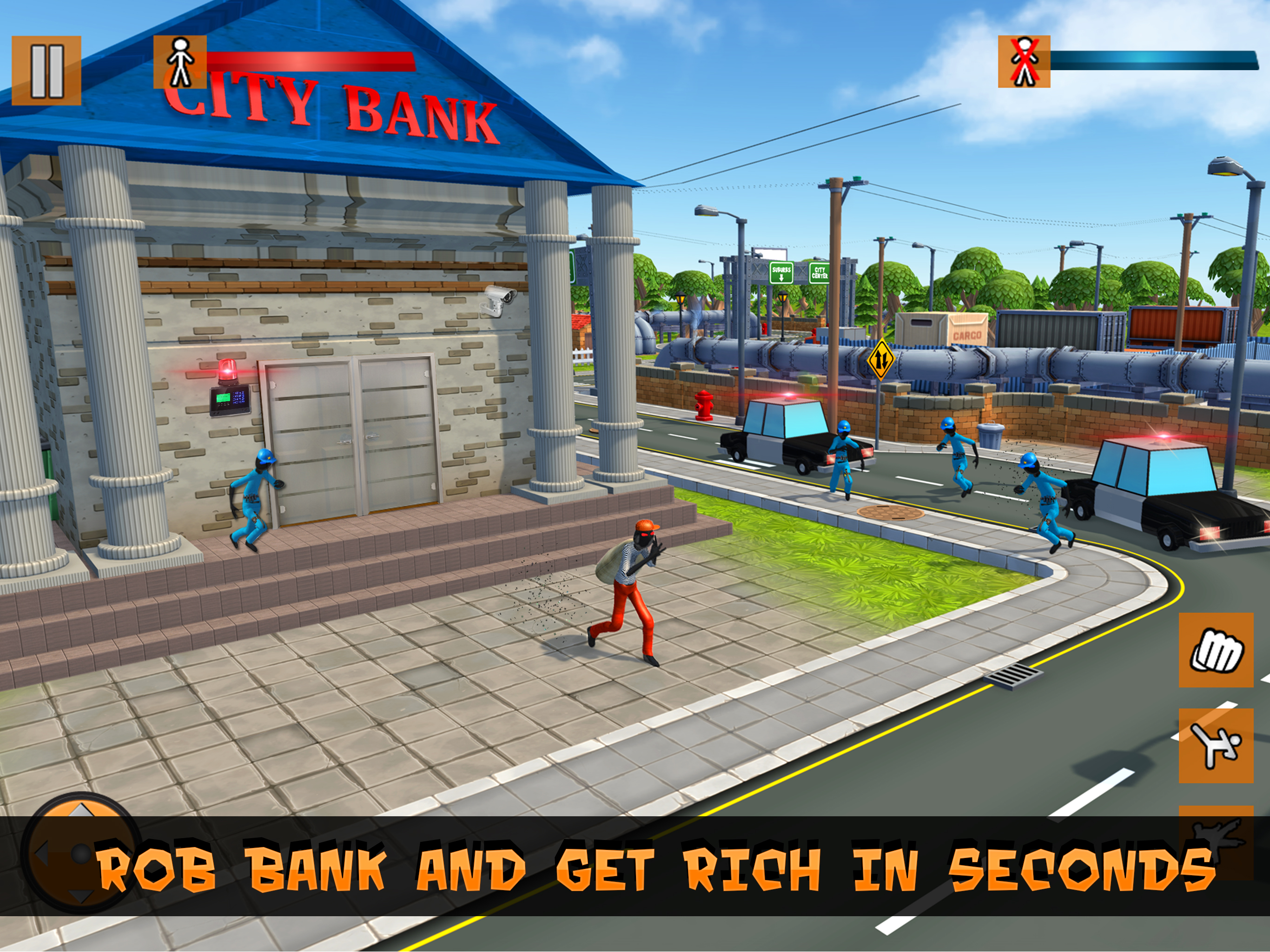 Stickman Mafia City Crime 3D