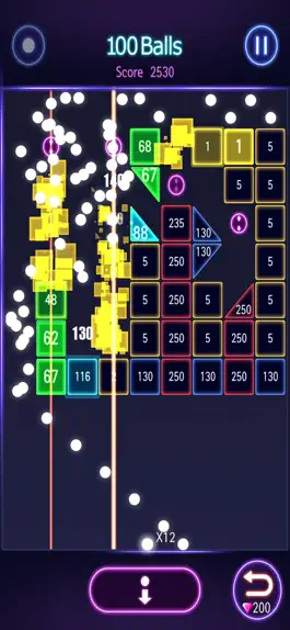 Game screenshot Bricks Breaker Hit - Glow Ball apk